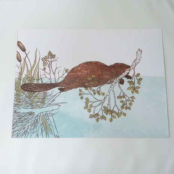 Set of Five Double Sided Frida Clements Animal Pun Prints - Picture 4 of 11